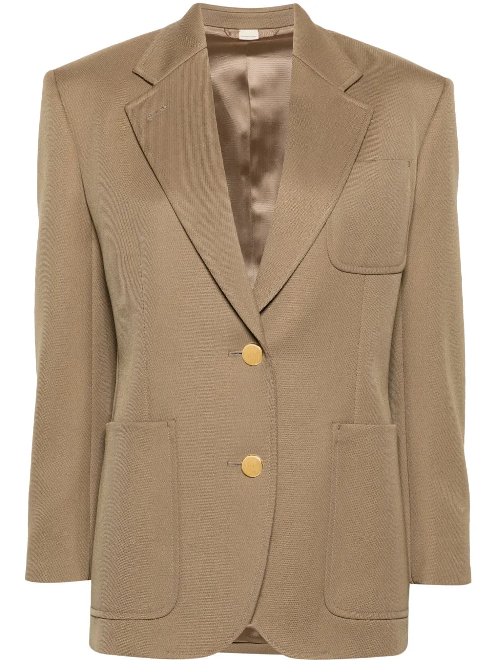 Horsebit-Detail Single-Breasted Blazer
