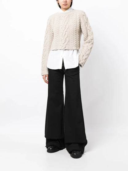 Chunky-Knit Wool Blend Jumper