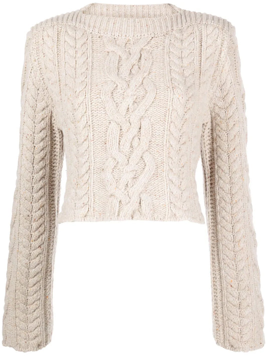 Chunky-Knit Wool Blend Jumper