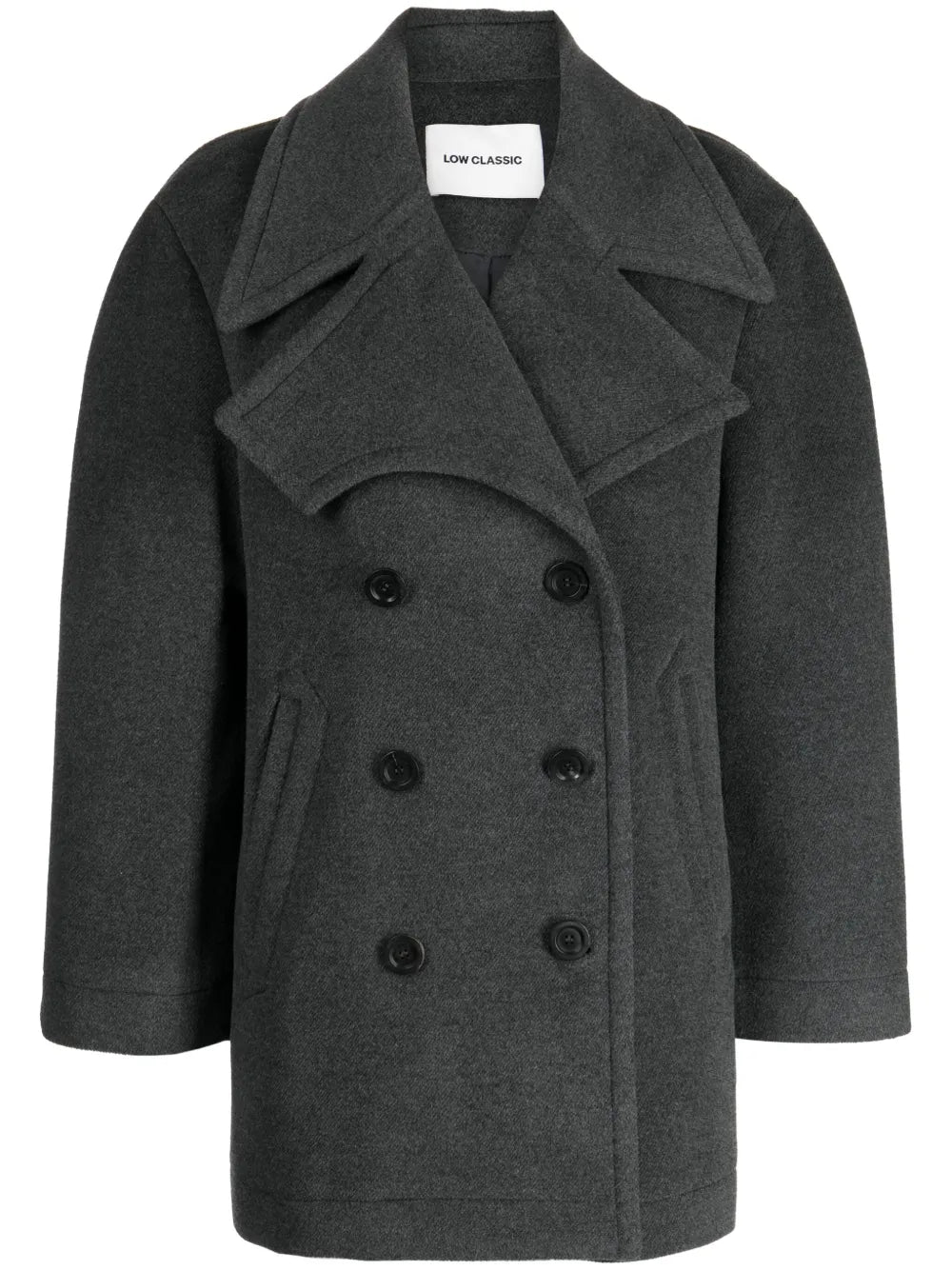 Notched-Lapels Double-Breasted Coat