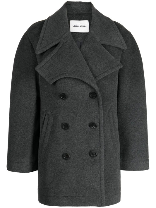 Notched-Lapels Double-Breasted Coat