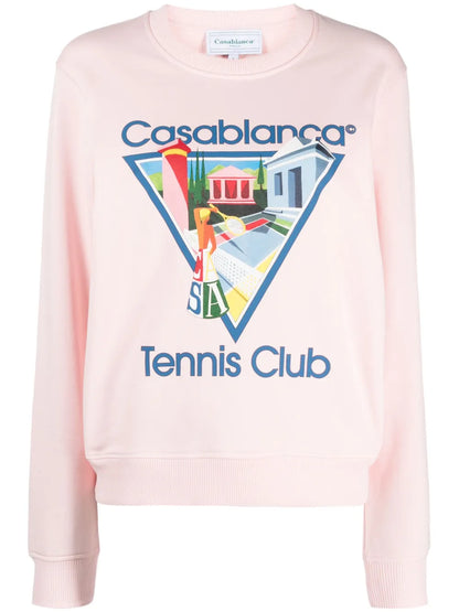 Tennis Club Print Sweatshirt
