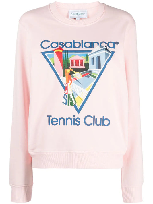 Tennis Club Print Sweatshirt