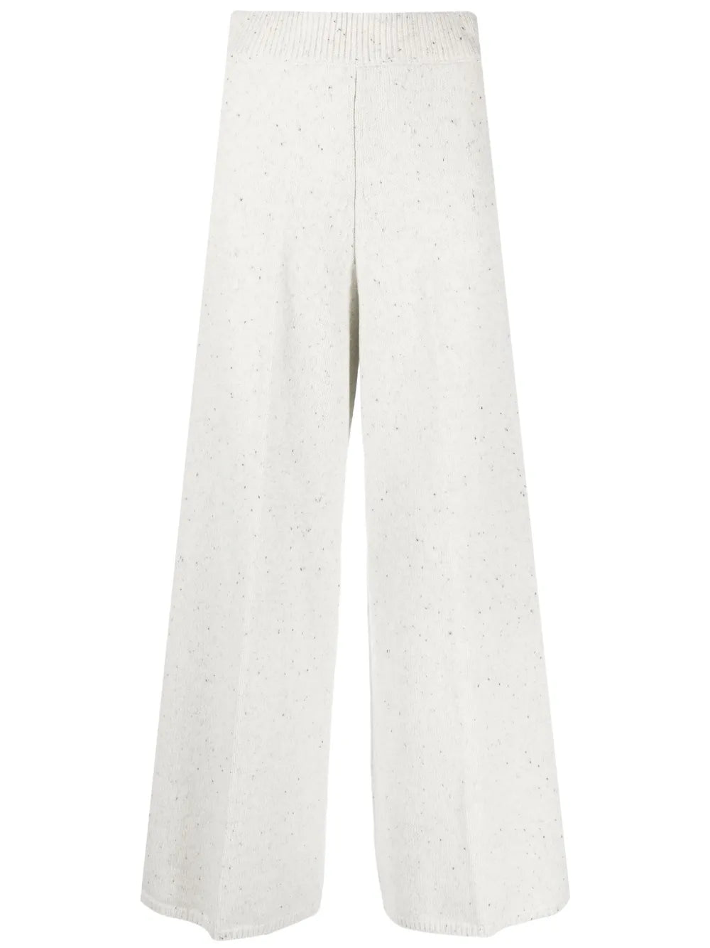 Flared Tweed Cropped Trousers