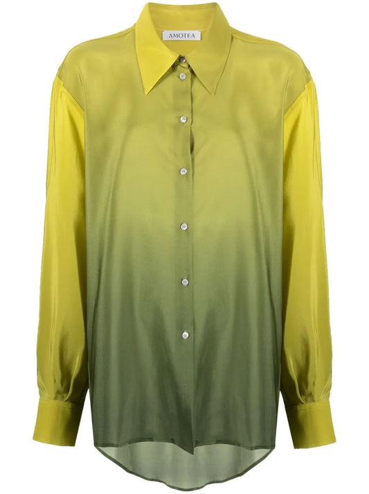 Kaia Tie-Dye Silk Shirt