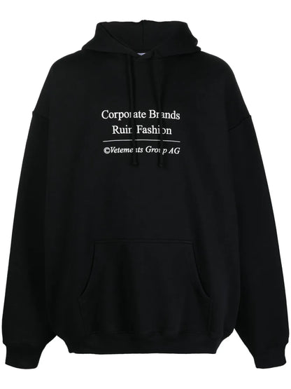 Graphic-Print Oversize Hoodie
