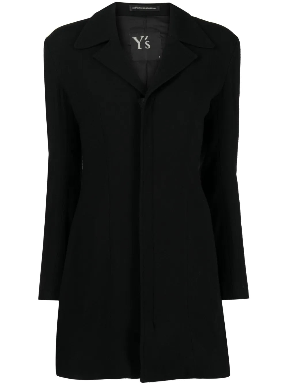 Zip-Fastening Notched-Lapel Blazer