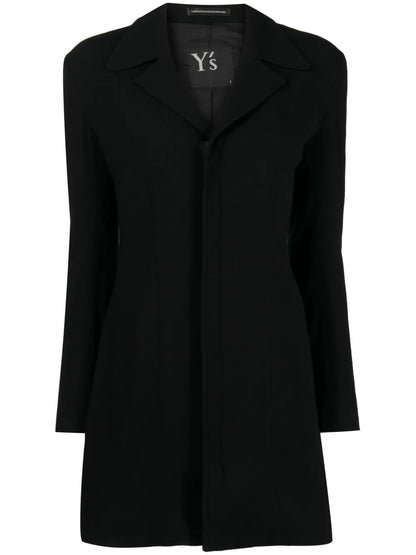 Zip-Fastening Notched-Lapel Blazer