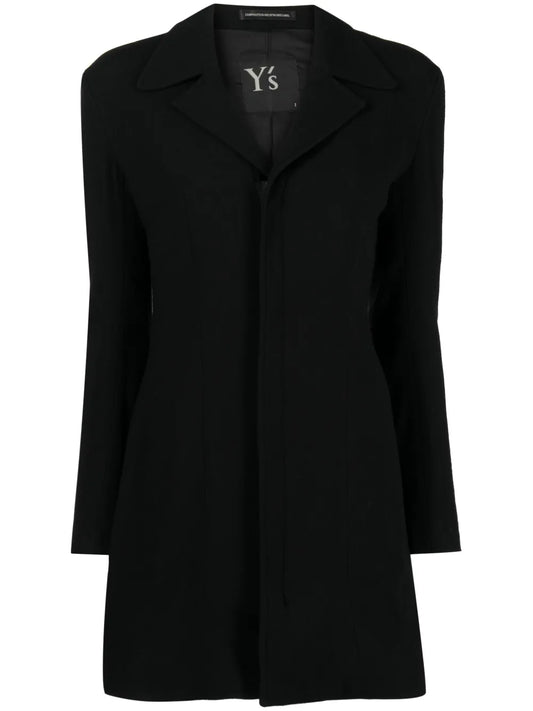 Zip-Fastening Notched-Lapel Blazer