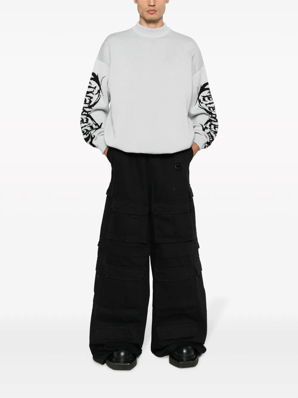 Logo-Print Merino Wool Jumper