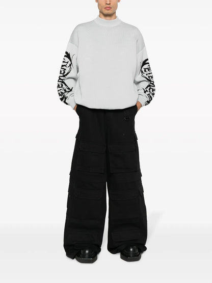 Logo-Print Merino Wool Jumper