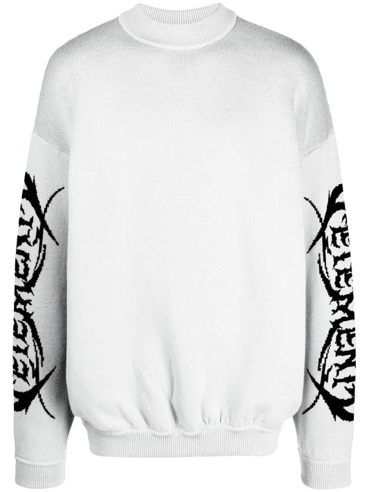 Logo-Print Merino Wool Jumper