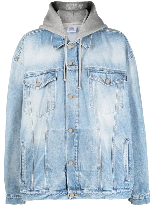 Oversized Hooded Denim Jacket