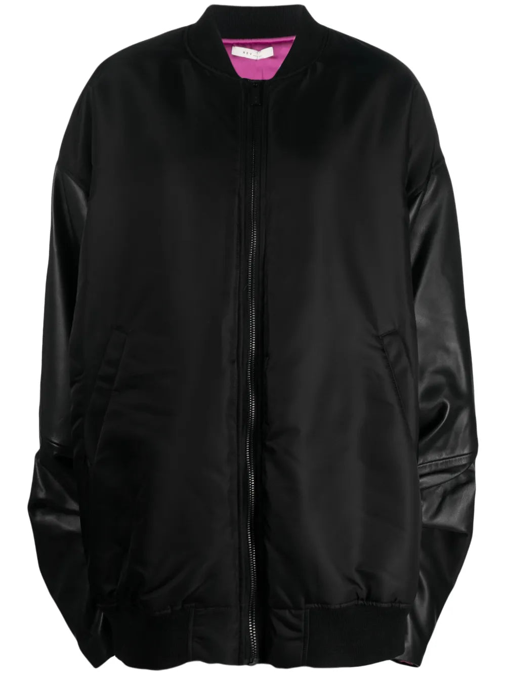 Oversize High-Neck Bomber Jacket