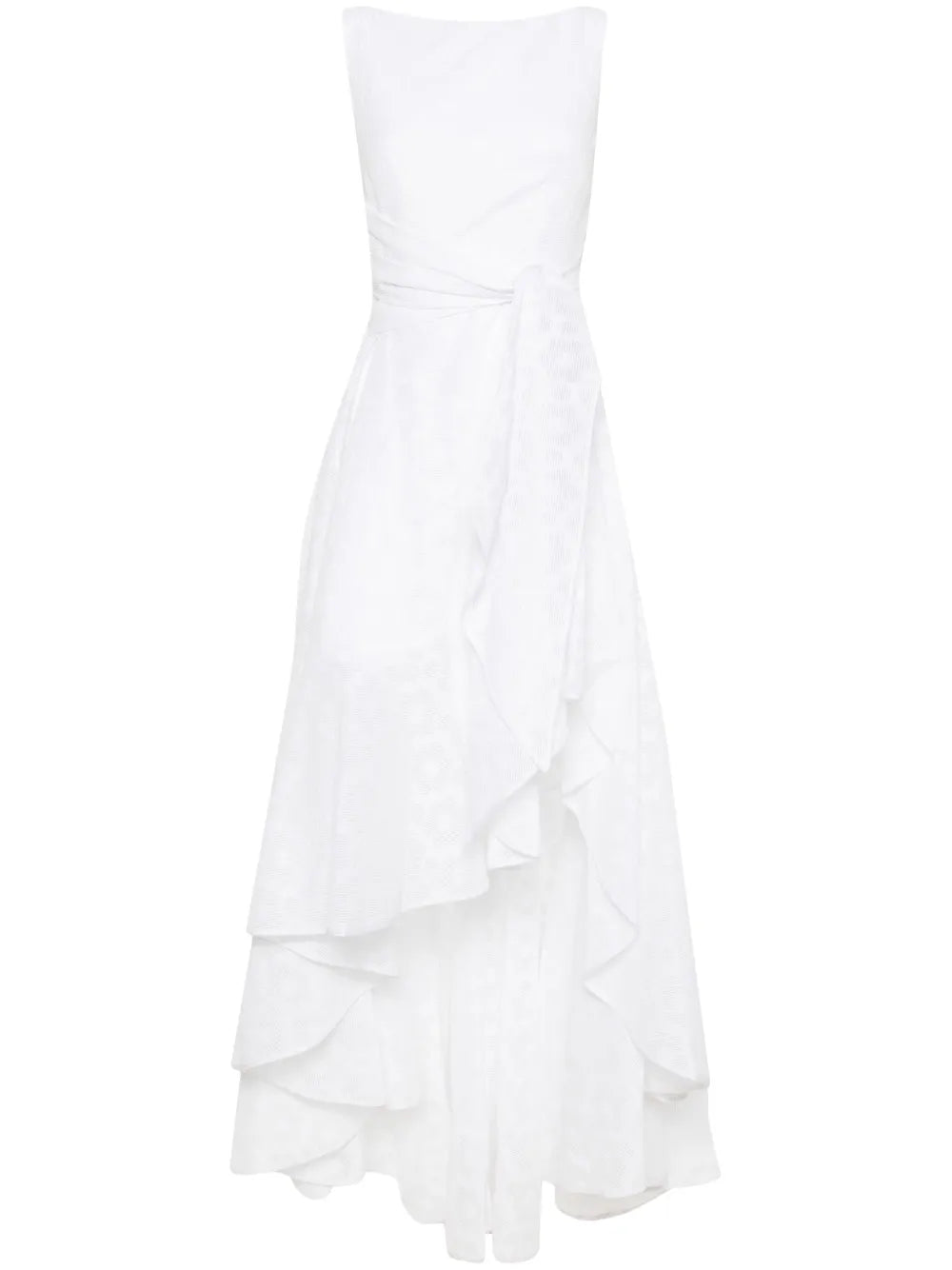 Draped Asymmetric Maxi Dress