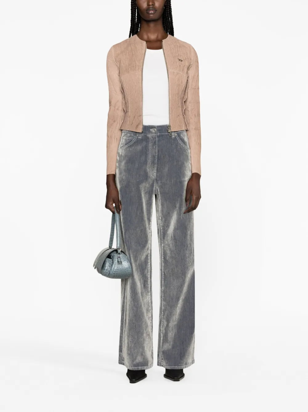 Logo-Patch Wide-Leg Trousers