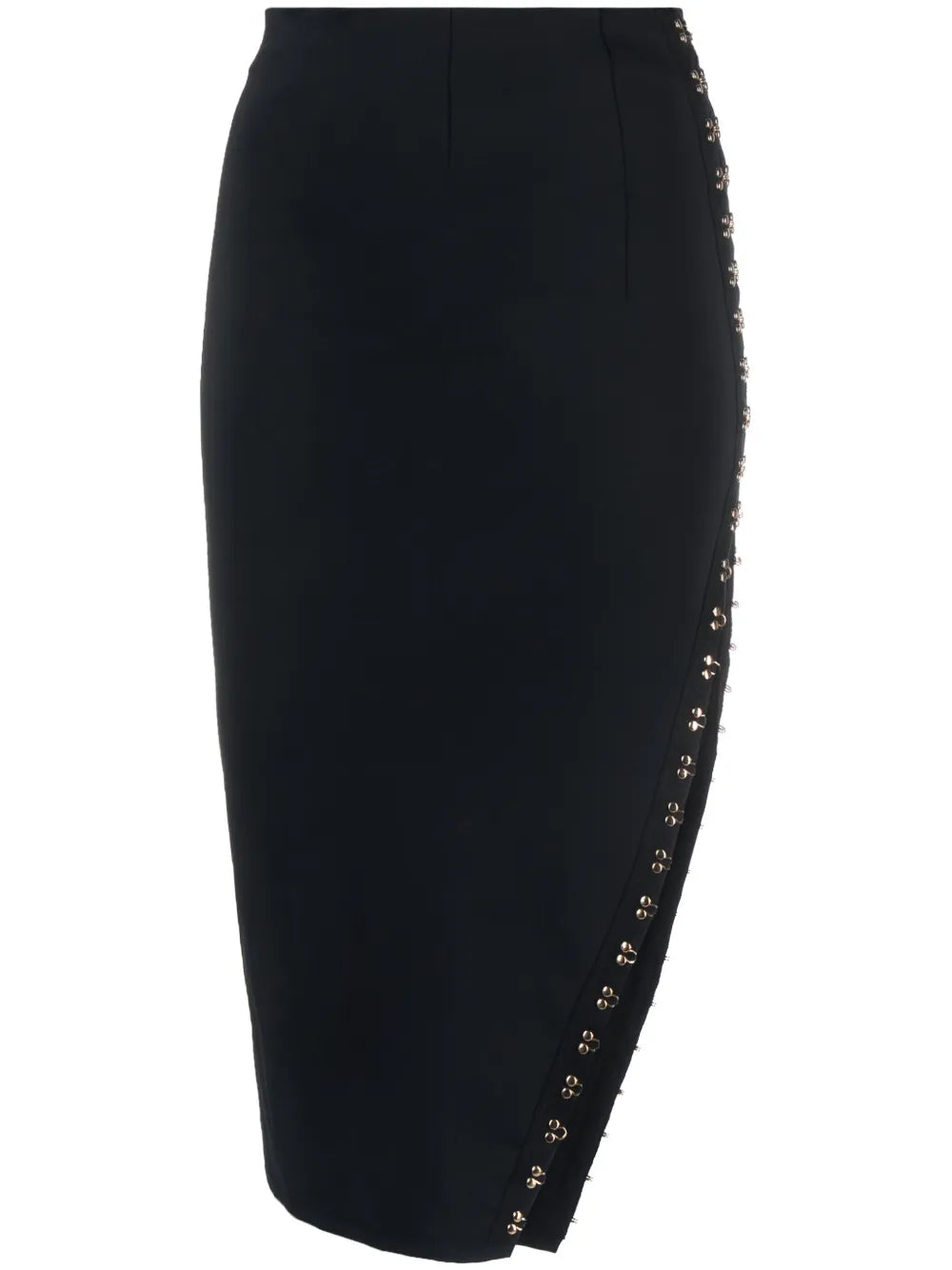 Mid-Rise Hook-Fastening Midi Skirt