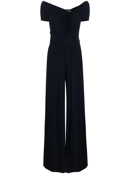 Halterneck Crepe Jumpsuit