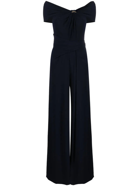 Halterneck Crepe Jumpsuit