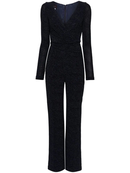 Wide-Leg Shimmering-Effect Jumpsuit