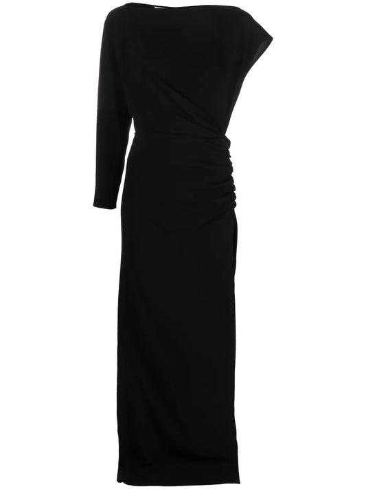 Asymmetric Slit Maxi Dress