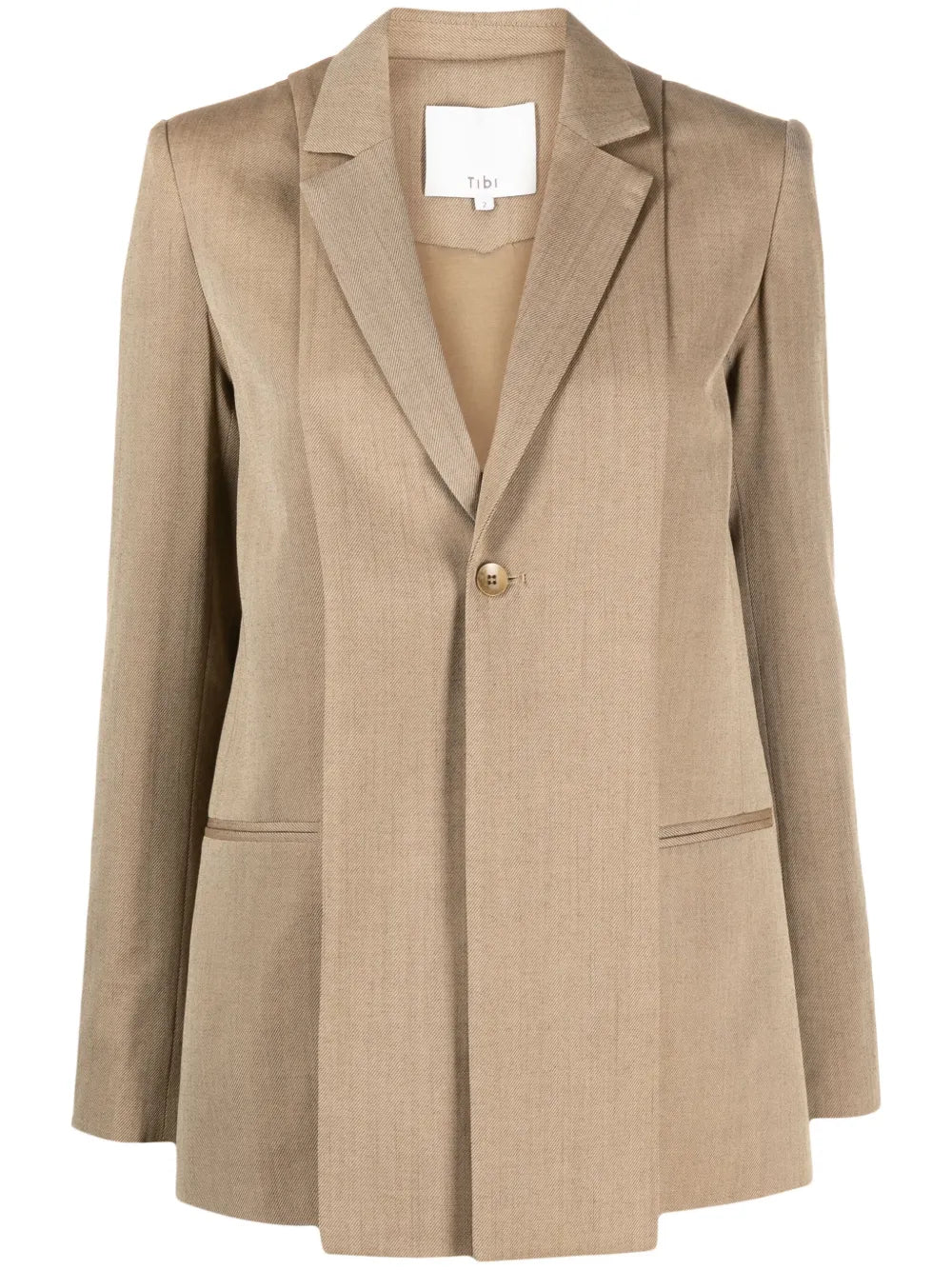 Single-Breasted Layered Blazer
