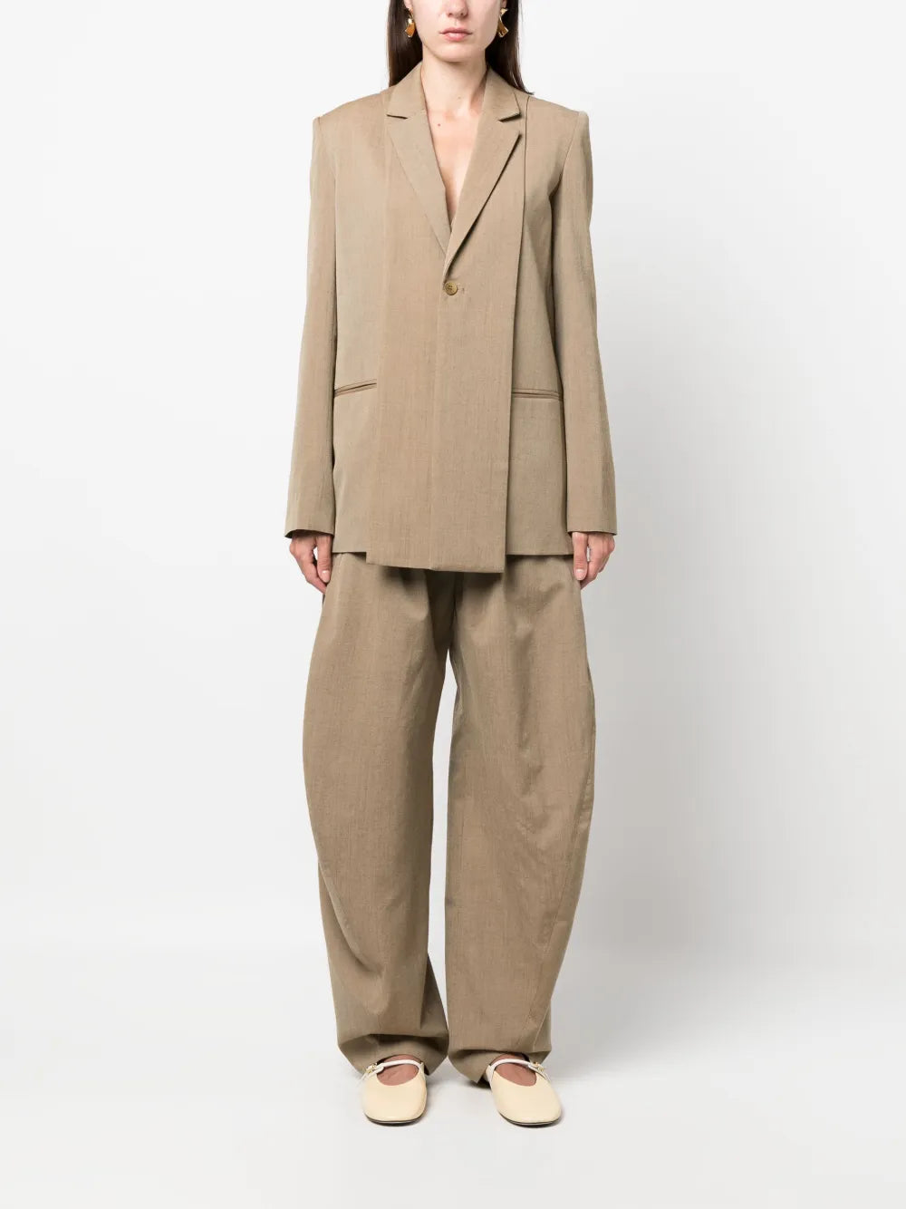 Single-Breasted Layered Blazer