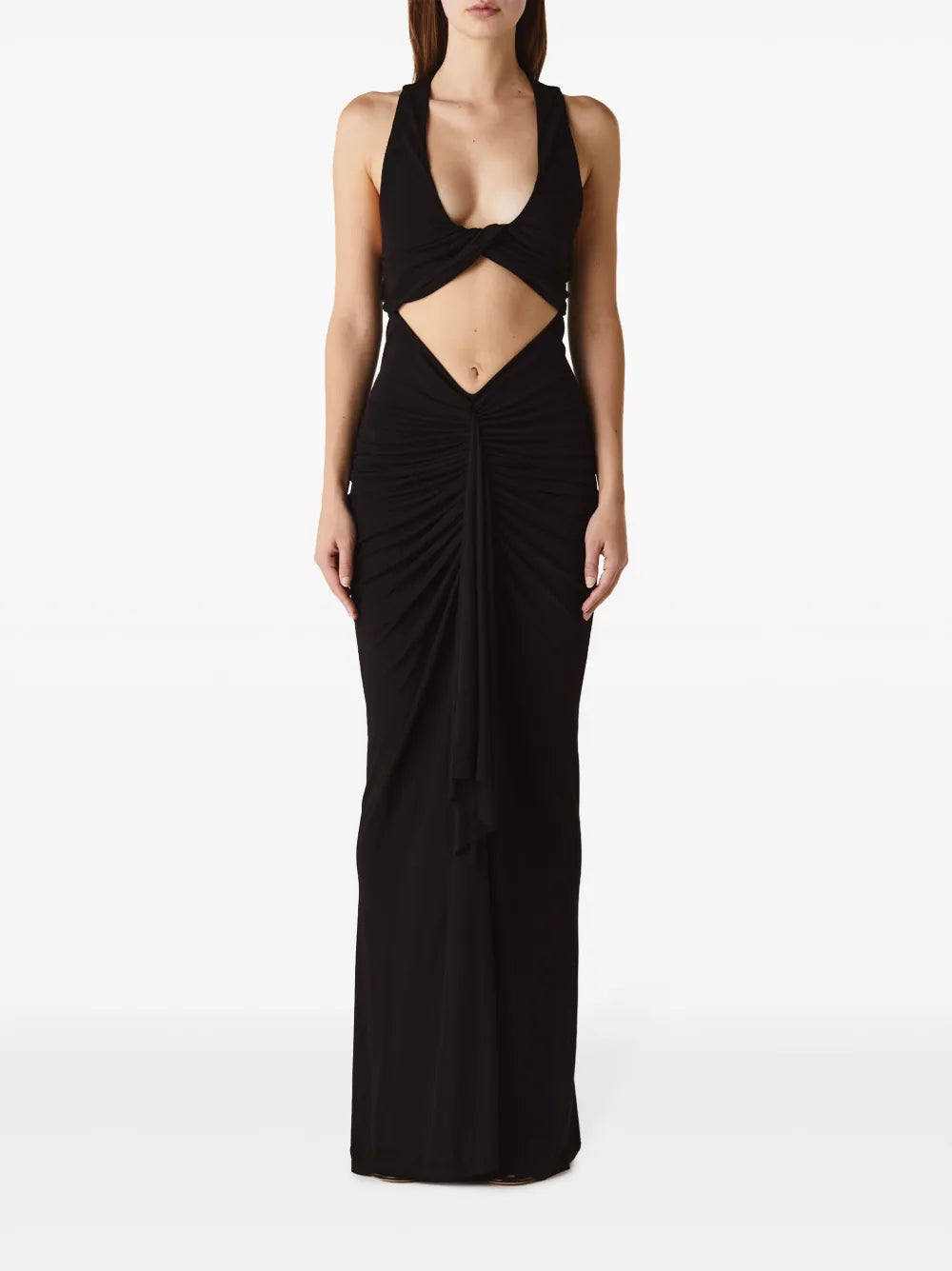 Vivenda Draped Cut-Out Dress