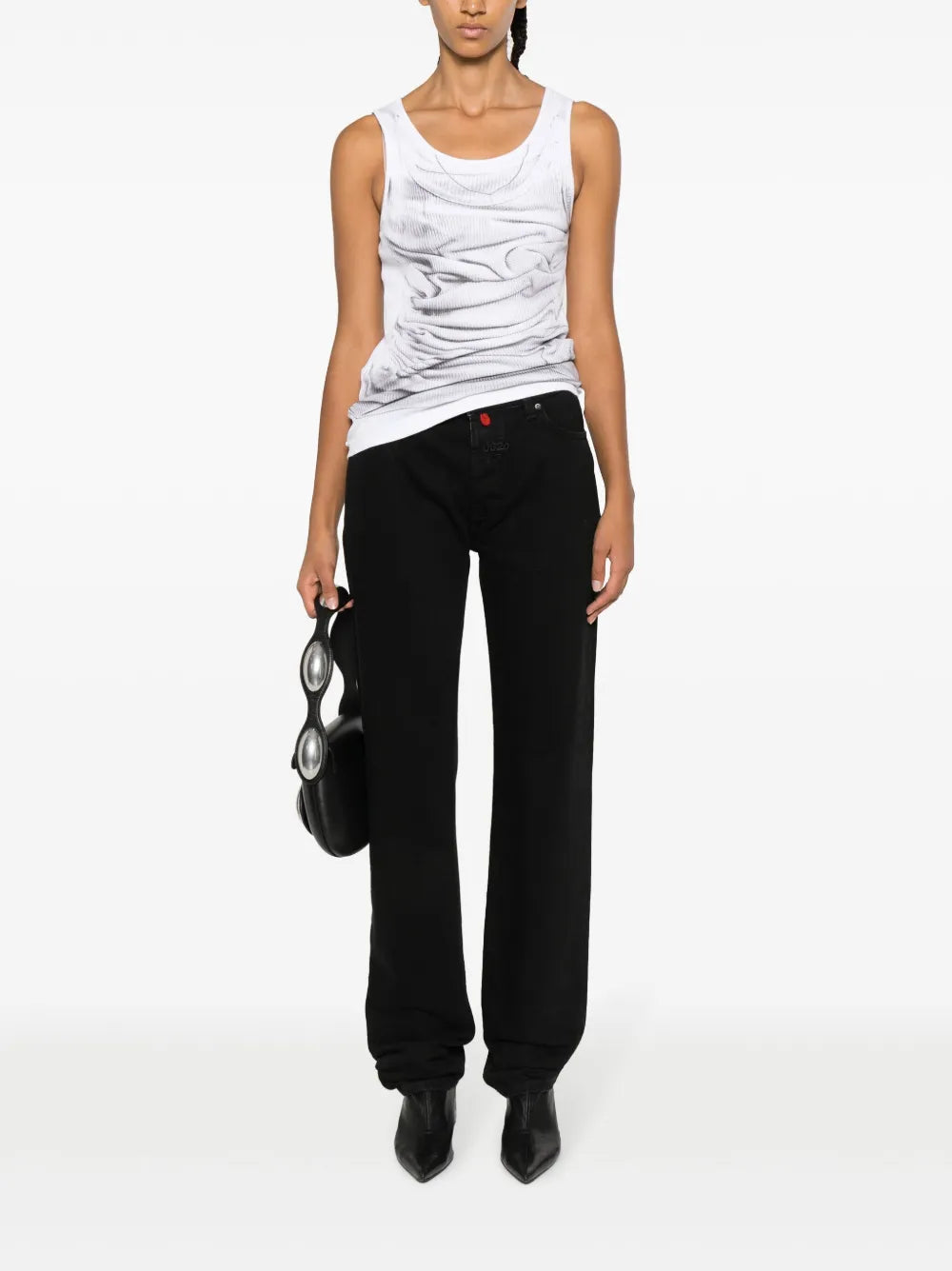 Mid-Rise Straight-Leg Jeans