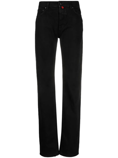 Mid-Rise Straight-Leg Jeans