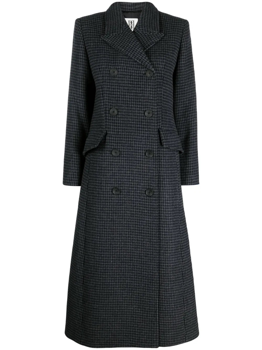 Gardeniia Checked Long Coat