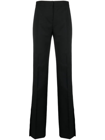 Split-Hem Tailored Trousers