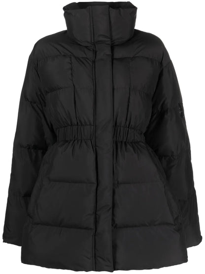 Logo-Plaque Padded Coat