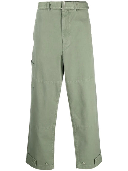Belted Straight-Leg Jeans