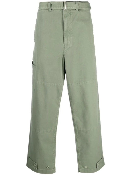 Belted Straight-Leg Jeans