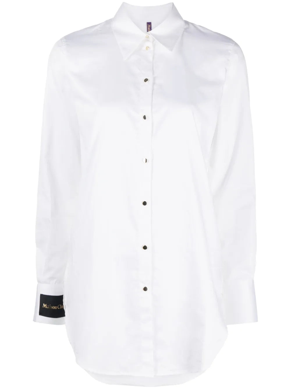 Logo-Patch Cotton Poplin Shirt