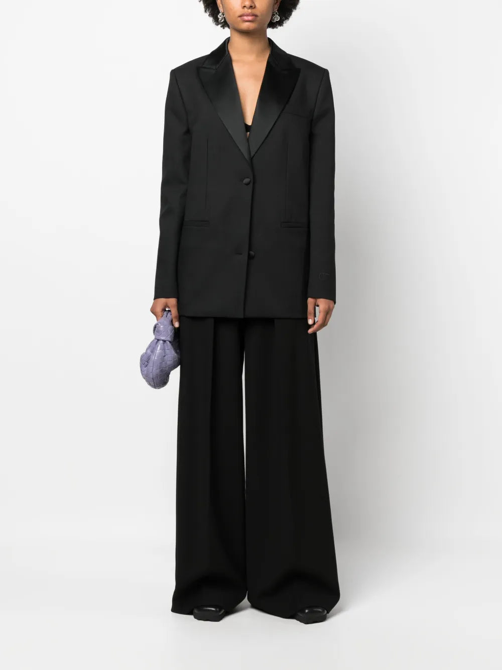 Single-Breasted Tuxedo Blazer