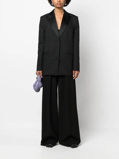 Single-Breasted Tuxedo Blazer