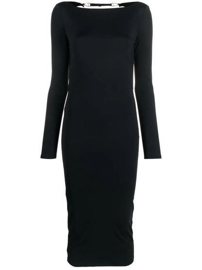 019 Open-Back Midi Dress