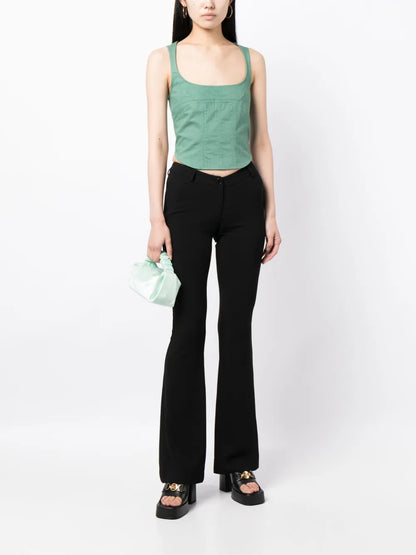 Square-Neck Corset Top