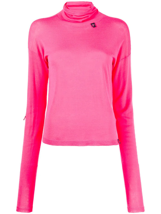 Roll-Neck Drop-Shoulder Jumper