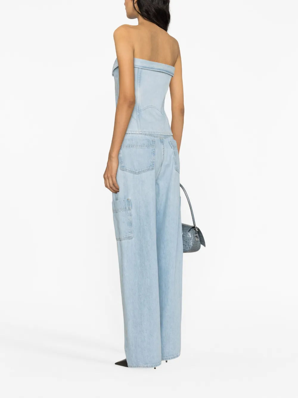 Strapless Denim Top