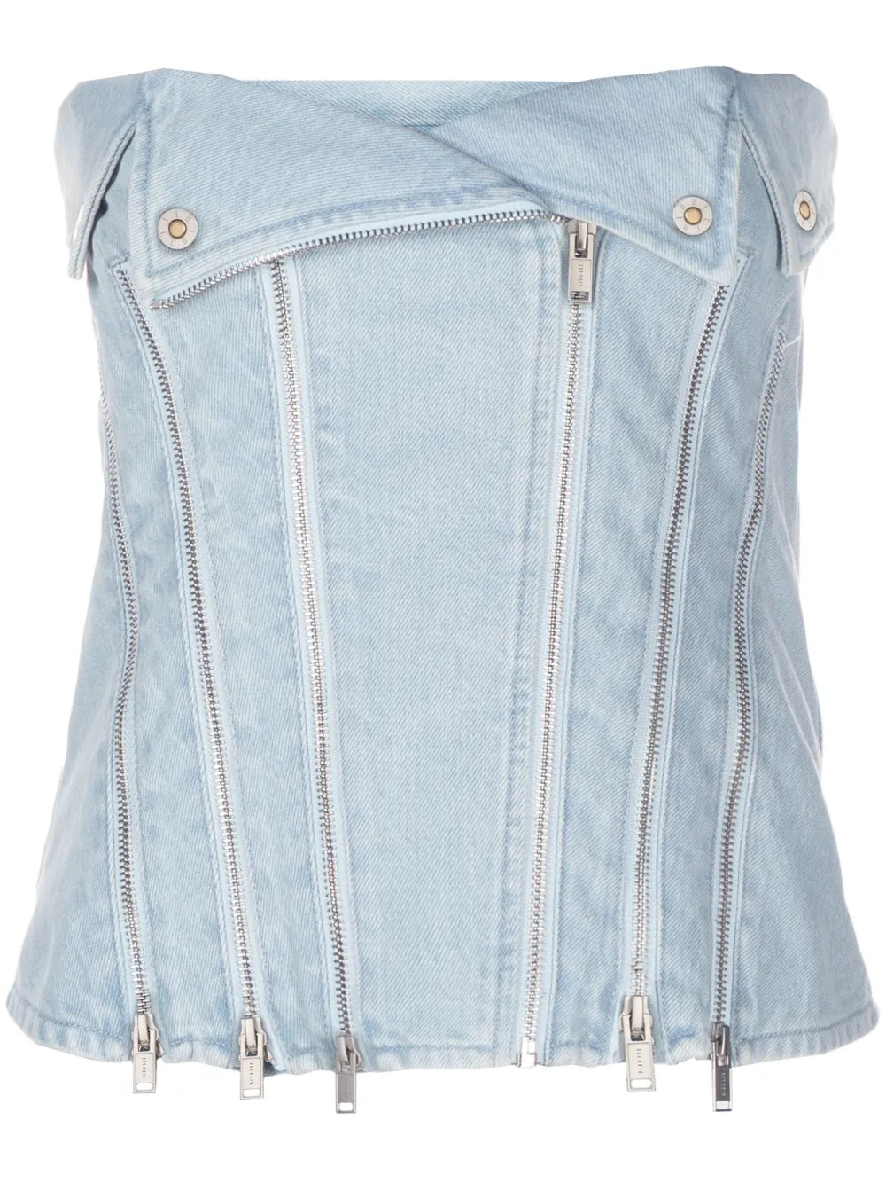Strapless Denim Top