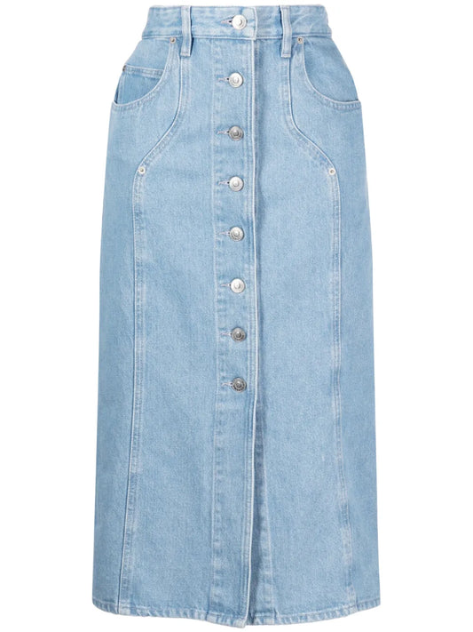 Vandy Denim Midi Skirt