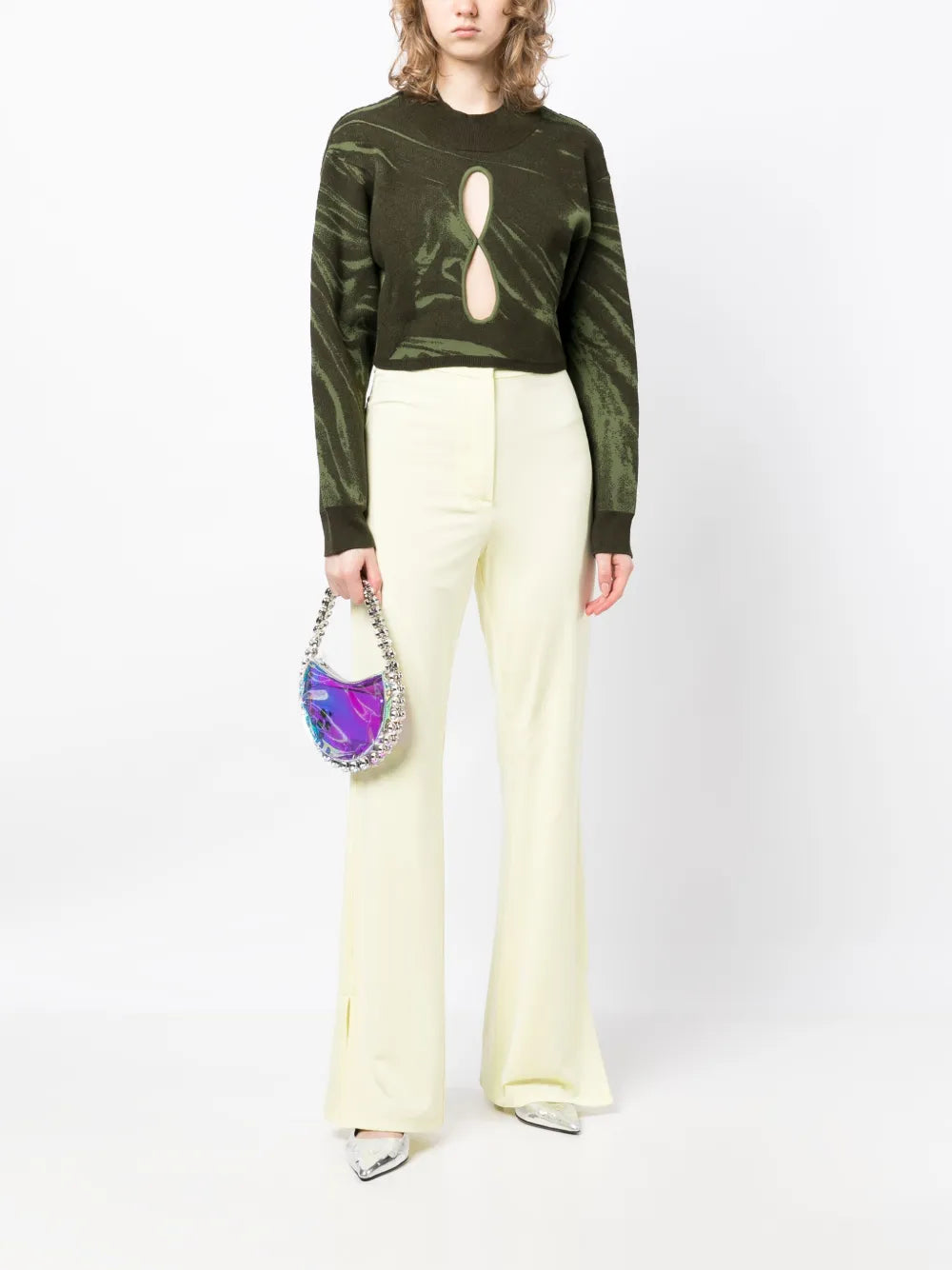 Miso Intarsia Cut-Out Jumper