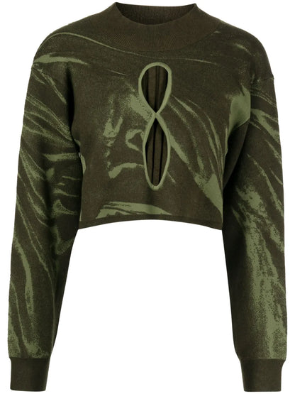 Miso Intarsia Cut-Out Jumper