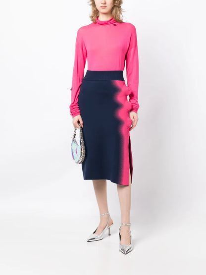 Elsa High-Waisted Midi Skirt
