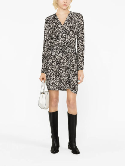 Angelica Floral-Print Mini Skirt
