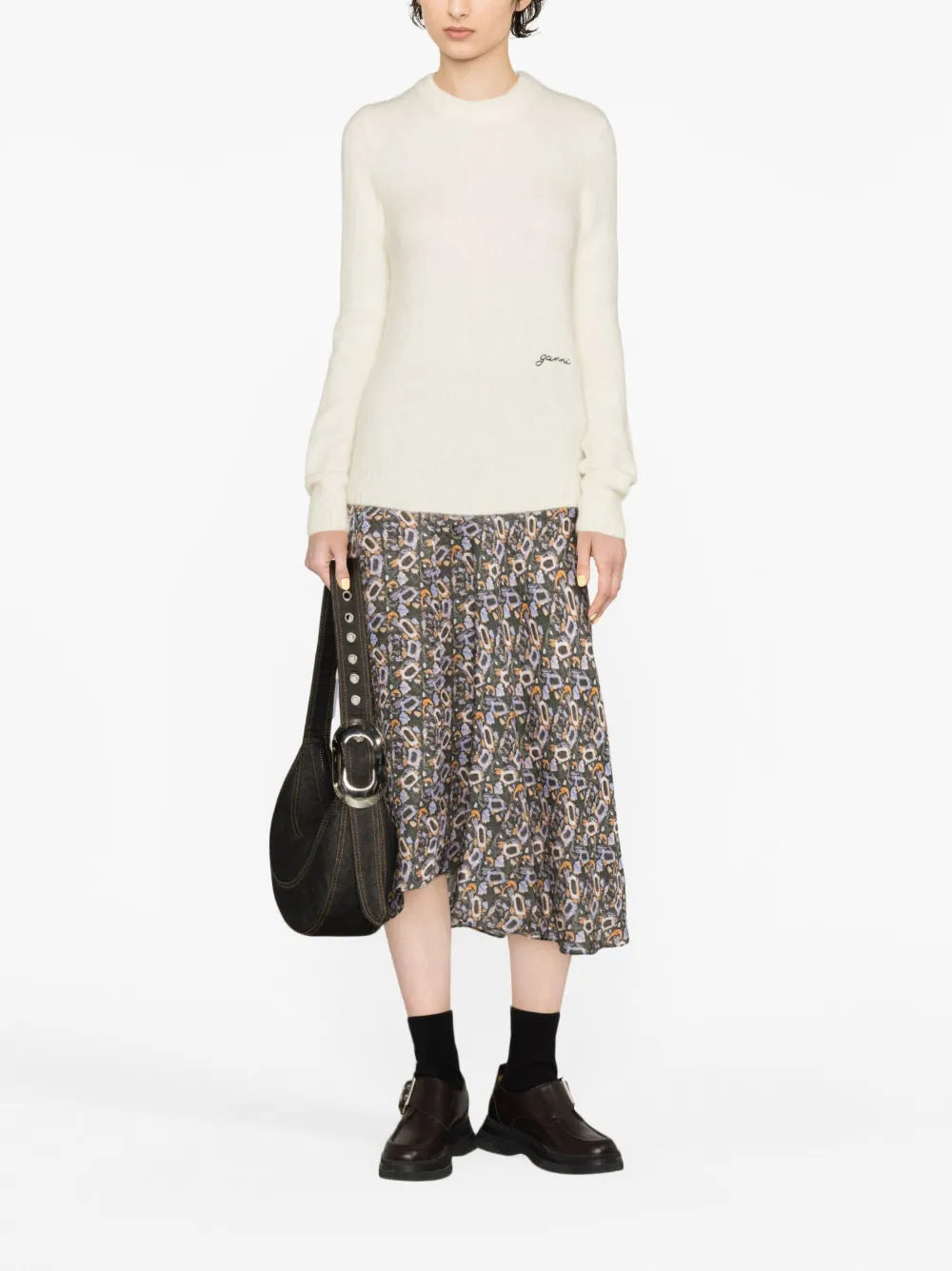 Logo-Embroidered Wool-Blend Jumper