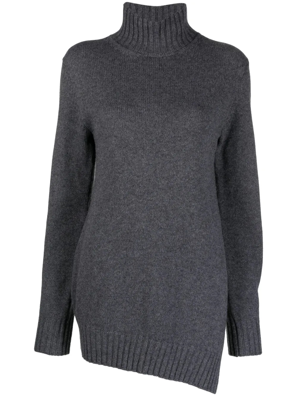 Waffle-Knit Asymmetric Jumper